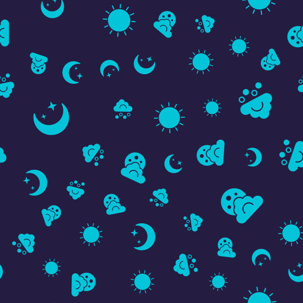 月亮和星星冰雹云太阳和云与集图片下载