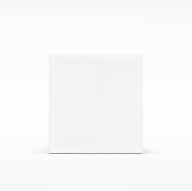 逼真的纸板包装盒模型。图片下载