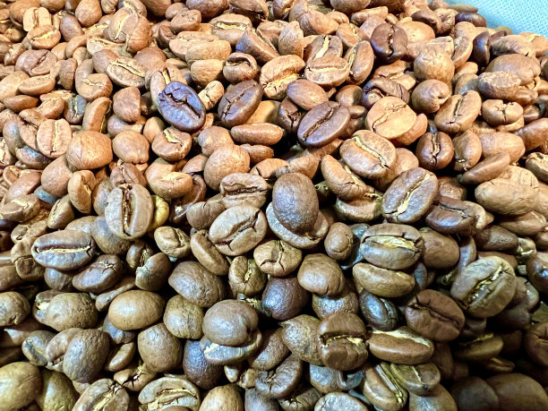 特写烘焙咖啡豆，背景图片烘焙咖啡豆背景图片下载