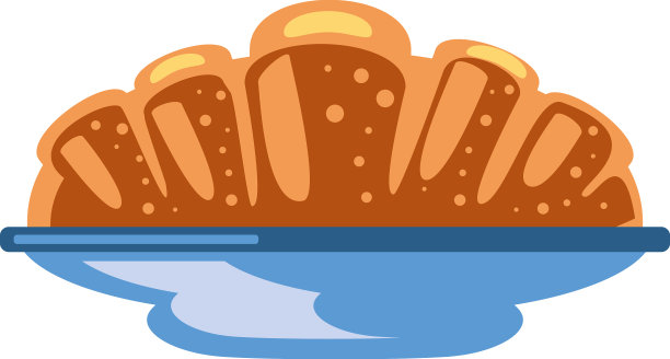 面包放在盘子里图片下载