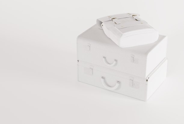 复古旅行箱。图片下载