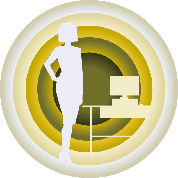 办公室纸艺术中的商业女性图片下载