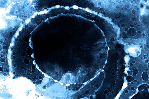 高品质的现代抽象画以酒精墨渲染，色彩丰富的抽象现代艺术绘画背景。图片下载