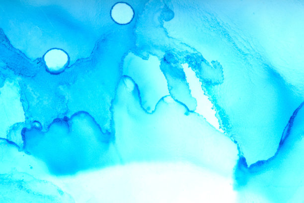 高品质的现代抽象画以酒精墨渲染，色彩丰富的抽象现代艺术绘画背景。图片下载