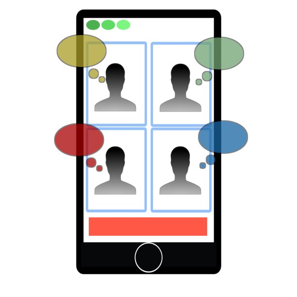 手机上的虚拟会议图片下载