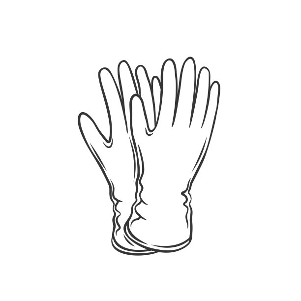 手套轮廓图标图片下载