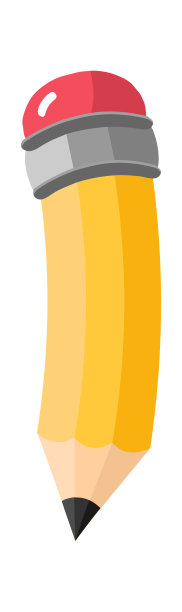 卡通铅笔。教育图标。矢量图图片下载