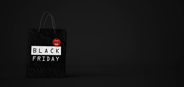 黑色星期五购物袋图片下载