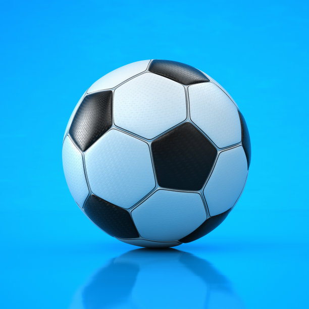 经典足球蓝色背景图片下载