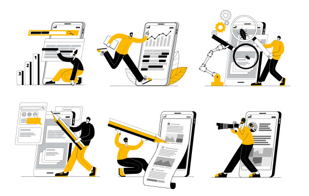 开发团队致力于在社交网络上创建和宣传移动应用程序。图片下载