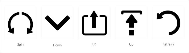 商业和金融图标集图片下载