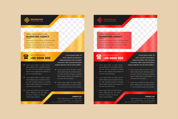 矢量垂直飞片模板设计。可编辑的A4海报的业务，杂志封面。图片下载