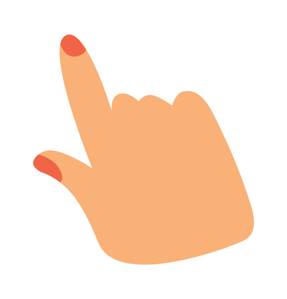 手指图标。矢量图图片下载