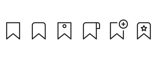 书签矢量图标图片下载