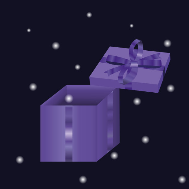 3d礼盒。新年礼物，丝带，霓虹灯颜色，奖品，惊喜，贝壳，包裹，快递，案件，黑色星期五，礼物，玩具，磁带，雪花。赠与的概念。矢量三维插图图片下载