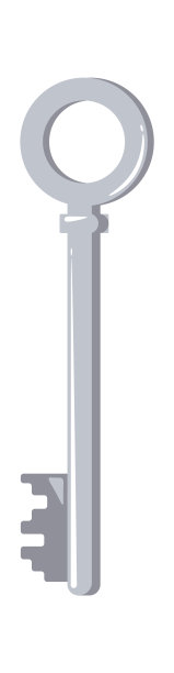 杠杆门钥匙图标。矢量图图片下载