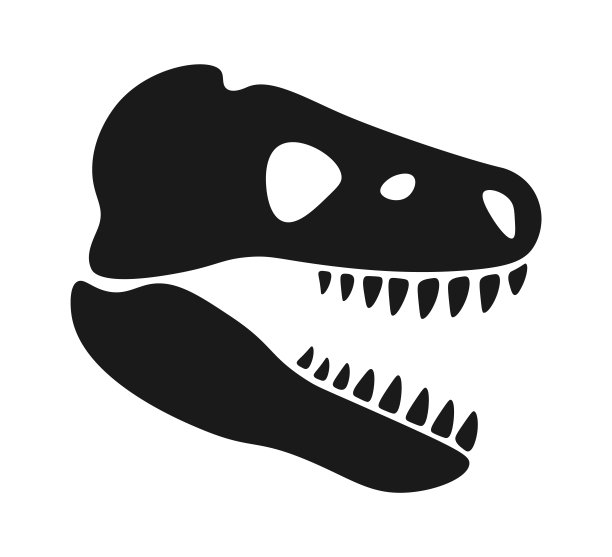 史前动物。矢量图图片下载