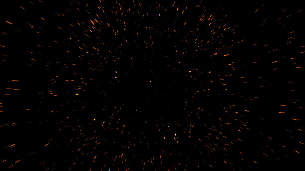 黑暗的火焰在空中飞舞。火的火花图片下载