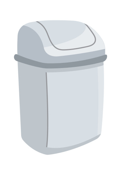 垃圾桶图标。矢量图图片下载