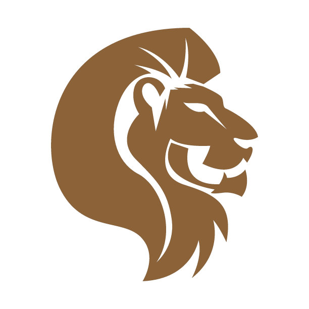 狮子图标标志设计插画图片下载