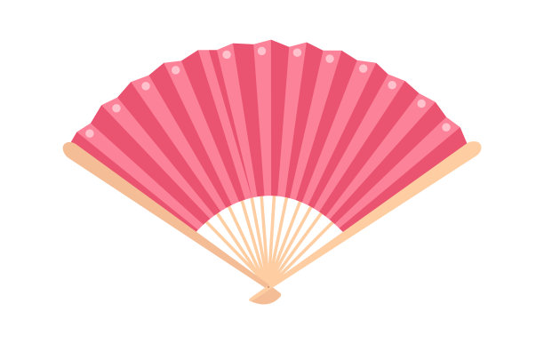 复古手扇时尚配饰图片下载