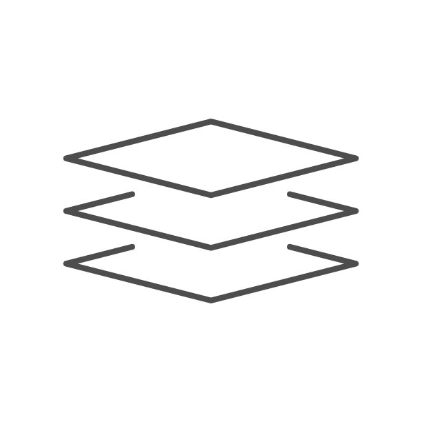 多层材质线条轮廓图标图片下载