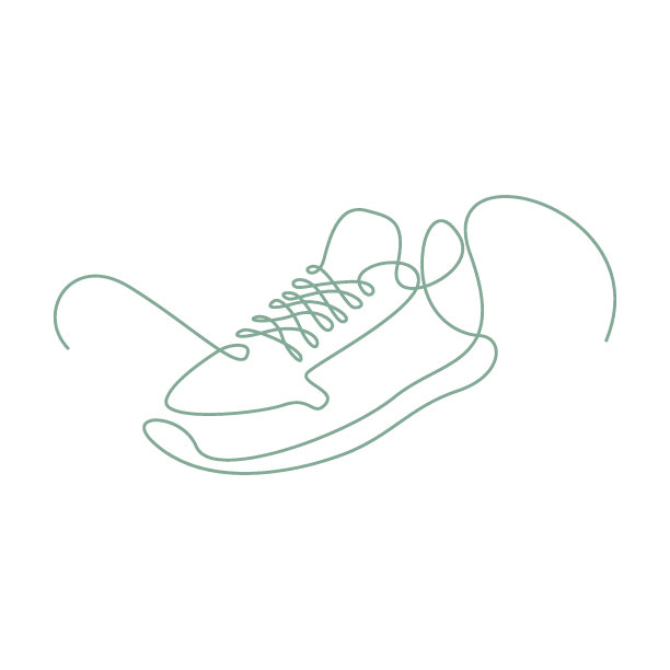 鞋线艺术设计插画图片下载