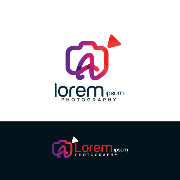 字母摄影标志设计图片下载