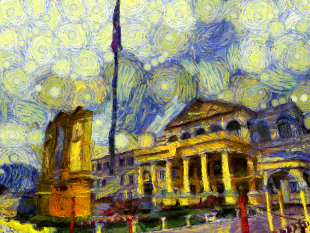 古建筑欧洲建筑国防部泰国插图创造了印象派风格的绘画。图片下载