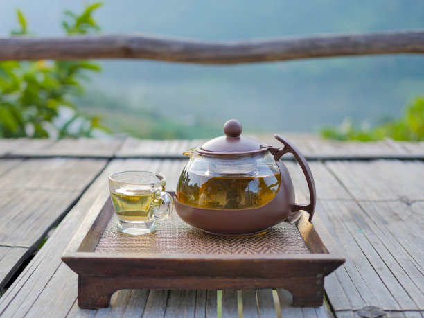 茉莉花茶饮山景图片下载