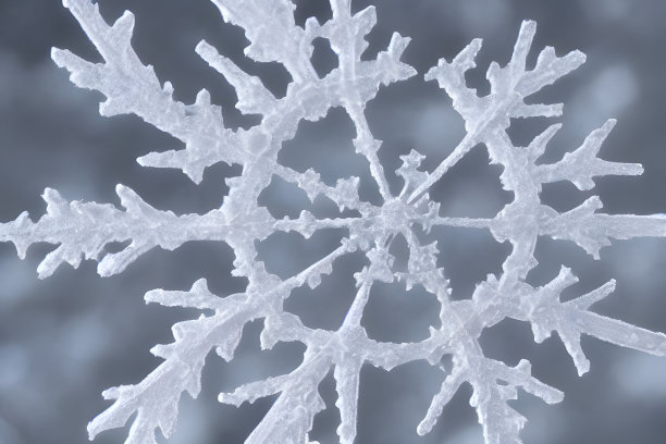美丽雪花的特写镜头图片下载