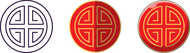 中国新年的概念。为商店，商店，网站，设计，应用程序装饰的集合线，平面和卡通插图图片下载