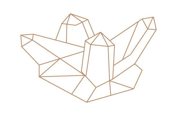 钻石，宝石，波西米亚线插画图片下载