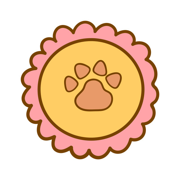 狗的垫子。矢量图图片下载