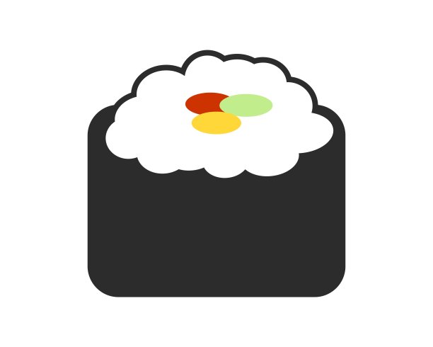 寿司的形状，里面有蔬菜图片下载