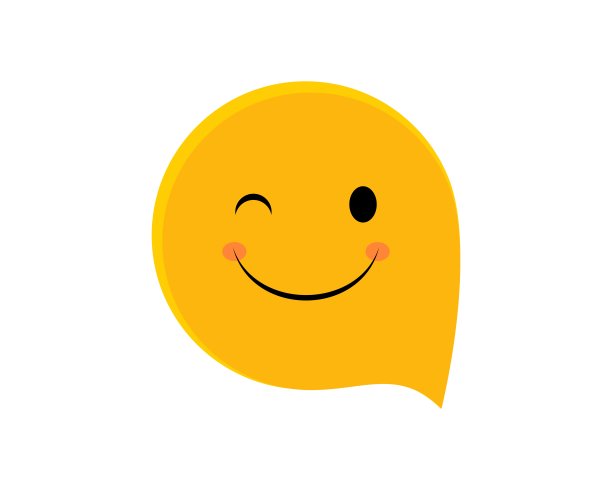 泡泡聊天与微笑的表情里面图片下载