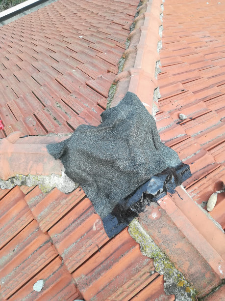 修补受损屋顶图片下载