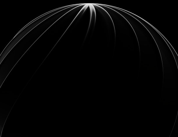 摘要三维渲染扭曲球图案黑白背景图片下载