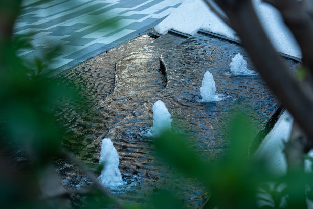 园林喷泉景观，图片下载