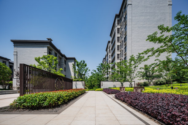 现代城市居住景观图片下载