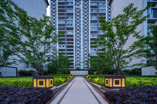 现代城市居住景观图片下载
