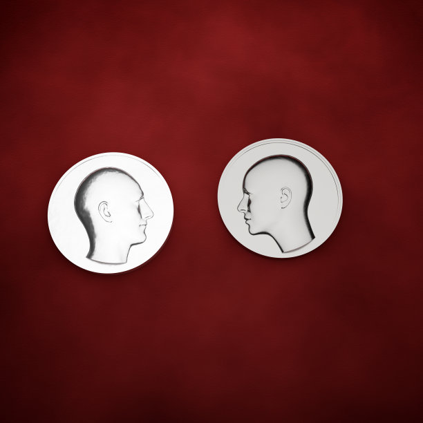 两枚硬币，两种性别图片下载