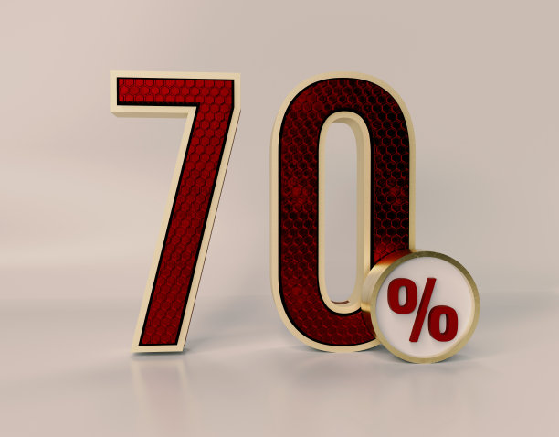 3D插画70%彩色折扣出售讲台。特惠作文图片下载