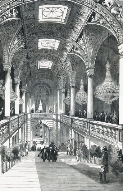 巴黎大展览在酒店De Ville大楼梯图片下载