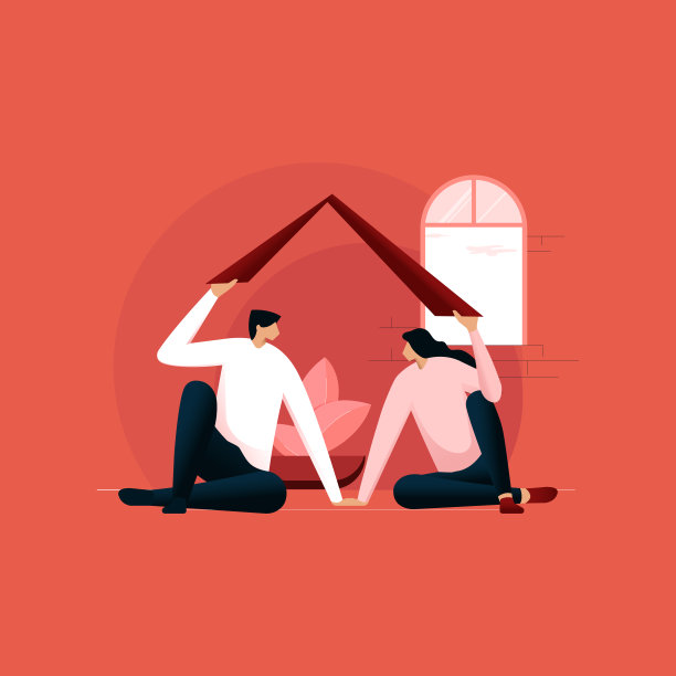 幸福的年轻夫妇梦想和双手制造屋顶，新的家园和保险保护的概念图片下载