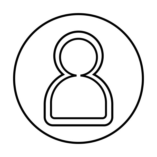 直线风格的用户图标图片下载
