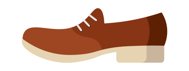 皮革人鞋平插图图片下载