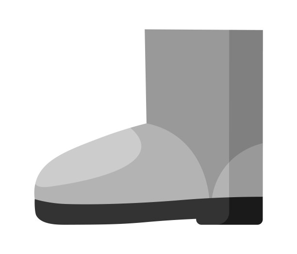 Ugg冬季靴平底插图图片下载