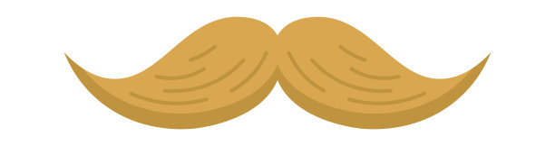 照相亭元素胡子插图图片下载