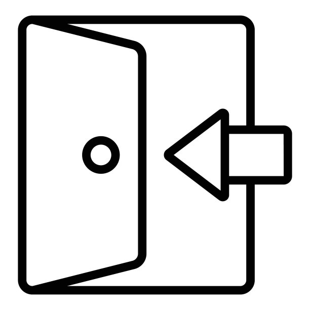 登录图标。用户界面矢量插图，作为线艺术风格的简单矢量符号和潮流符号，用于设计和网站，或移动应用程序，图片下载